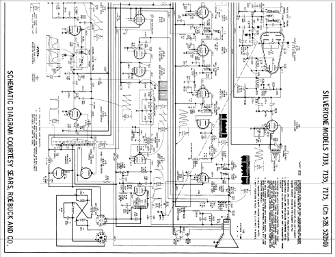 Silvertone 7133 Ch= 528.52050; Sears, Roebuck & Co. (ID = 985501) Television