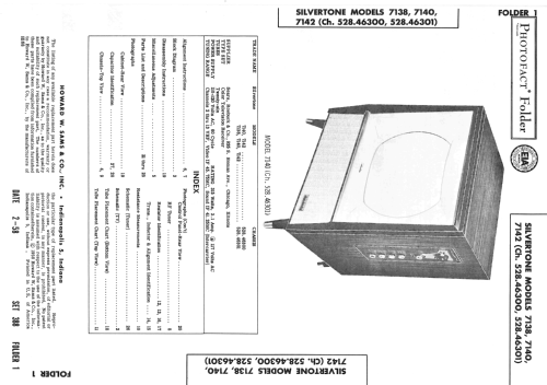 Silvertone 7138 Ch= 528.46301; Sears, Roebuck & Co. (ID = 2529246) Television