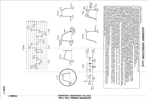 Silvertone 7142 Ch= 528.46300; Sears, Roebuck & Co. (ID = 2529207) Television