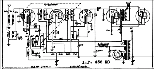 Silvertone 7144 ; Sears, Roebuck & Co. (ID = 1300174) Radio