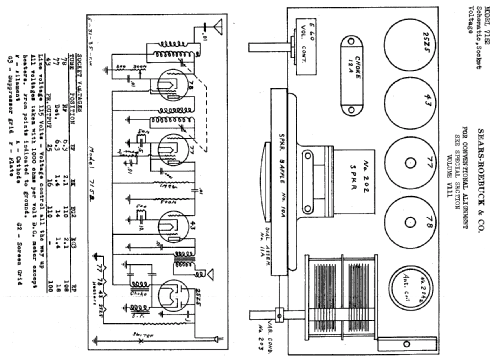 Silvertone 7152 ; Sears, Roebuck & Co. (ID = 666976) Radio