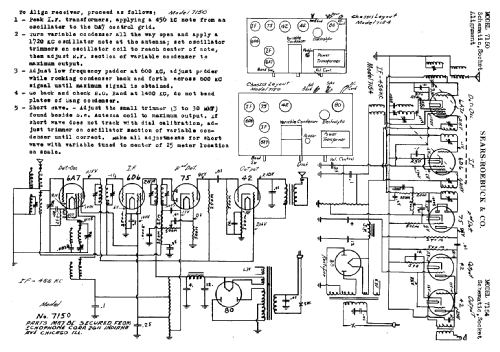 Silvertone 7154 ; Sears, Roebuck & Co. (ID = 666975) Radio