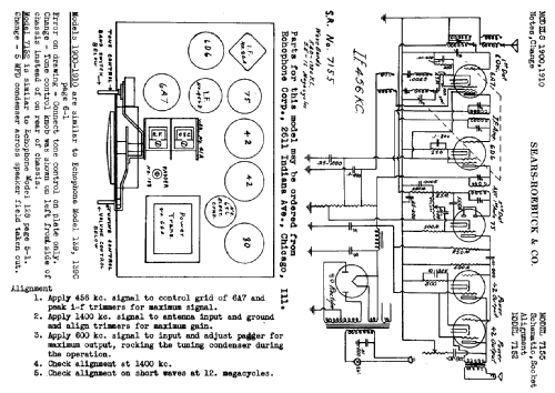 Silvertone 7155 ; Sears, Roebuck & Co. (ID = 666980) Radio