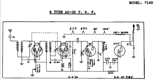 Silvertone 7165 ; Sears, Roebuck & Co. (ID = 1305074) Radio