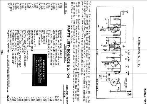 Silvertone 7165 ; Sears, Roebuck & Co. (ID = 1305075) Radio