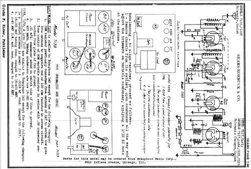 Silvertone 7166 ; Sears, Roebuck & Co. (ID = 1308442) Radio