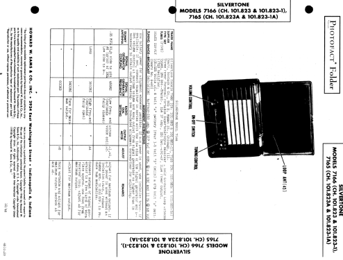 Silvertone 7166 Ch= 101.823-1A; Sears, Roebuck & Co. (ID = 516306) Radio