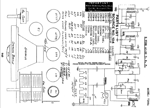 Silvertone 7166A ; Sears, Roebuck & Co. (ID = 1308425) Radio