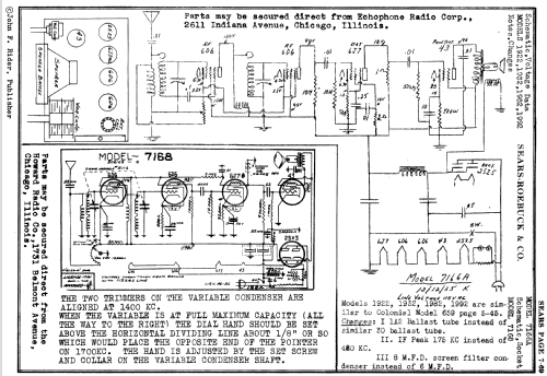 Silvertone 7166A ; Sears, Roebuck & Co. (ID = 1308446) Radio