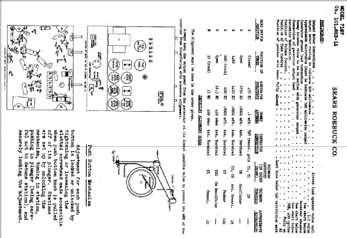 Silvertone 7167 Ch= 101.662-1A; Sears, Roebuck & Co. (ID = 667522) Radio