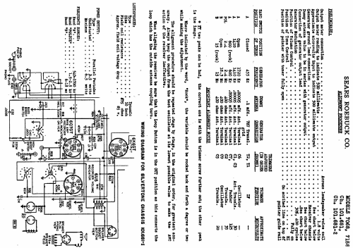 Silvertone 7168 Ch= 101.681; Sears, Roebuck & Co. (ID = 626860) Radio