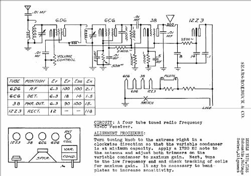 Silvertone 7173 ; Sears, Roebuck & Co. (ID = 667925) Radio