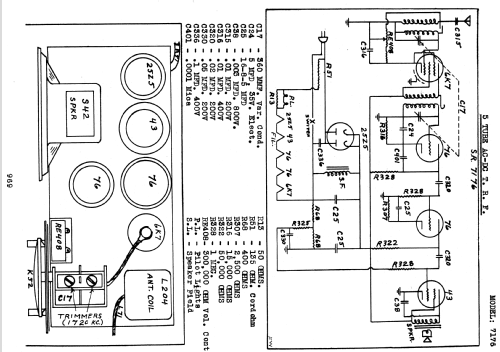 Silvertone 7176 ; Sears, Roebuck & Co. (ID = 1321587) Radio