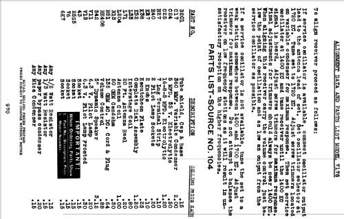 Silvertone 7176 ; Sears, Roebuck & Co. (ID = 1321588) Radio