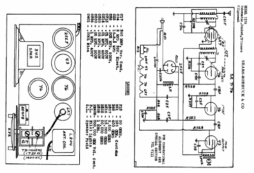 Silvertone 7176 ; Sears, Roebuck & Co. (ID = 667927) Radio