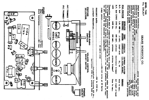 Silvertone 7188 Ch= 109.417; Sears, Roebuck & Co. (ID = 692180) Radio