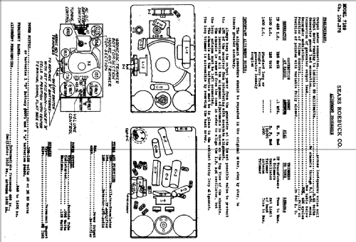 Silvertone 7189 Ch= 109.376; Sears, Roebuck & Co. (ID = 693110) Radio