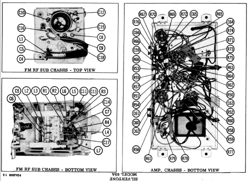 Silvertone 71A Ch= 528.53830 Ch= 528.59441; Sears, Roebuck & Co. (ID = 559310) Radio