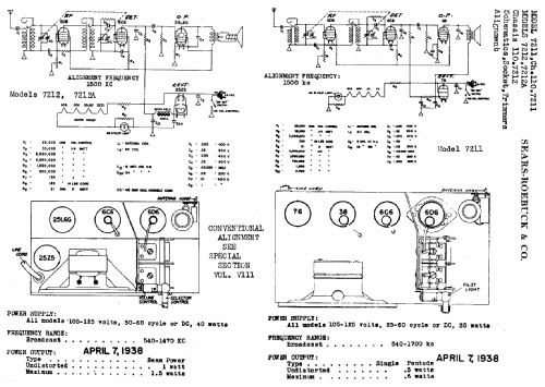 Silvertone 7211 Ch= 110.7211; Sears, Roebuck & Co. (ID = 668045) Radio