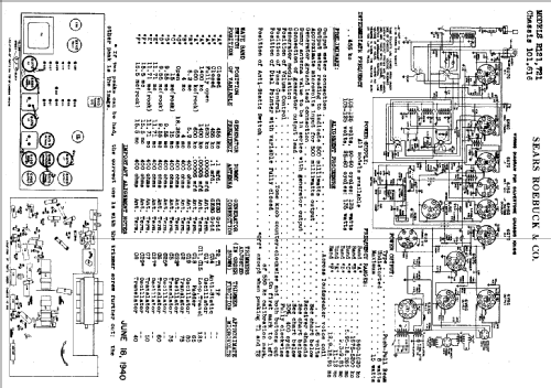 Silvertone Order= 57FM 721 Ch= 101.616; Sears, Roebuck & Co. (ID = 649579) Radio