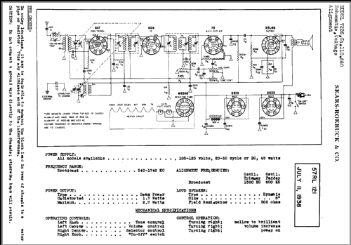 Silvertone 7226 Ch= 101.880; Sears, Roebuck & Co. (ID = 362318) Radio