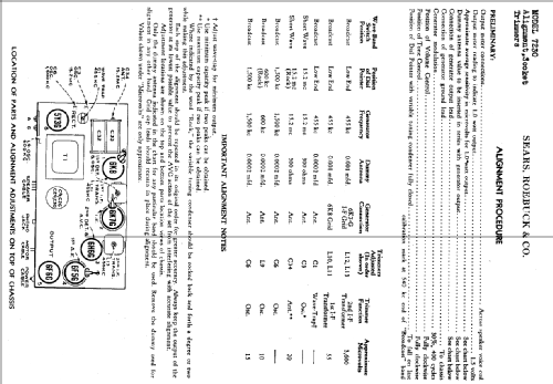 Silvertone 7230 CH= 126.208; Sears, Roebuck & Co. (ID = 686056) Radio