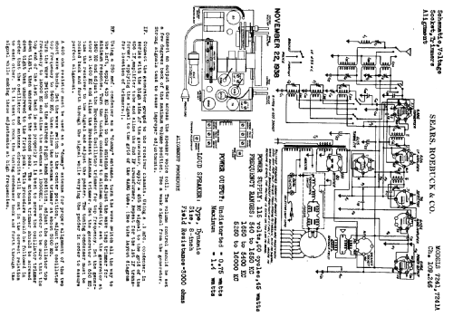 Silvertone 7241 Ch= 109.246; Sears, Roebuck & Co. (ID = 687230) Radio