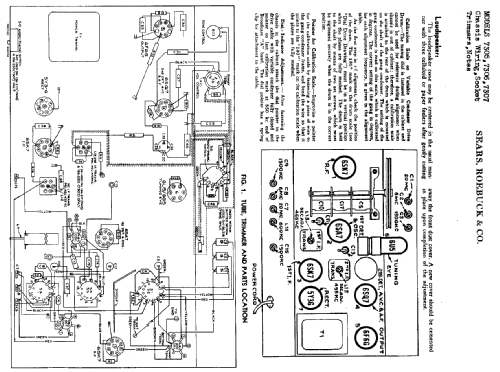 Silvertone 7305 Ch= 126.217; Sears, Roebuck & Co. (ID = 687744) Radio