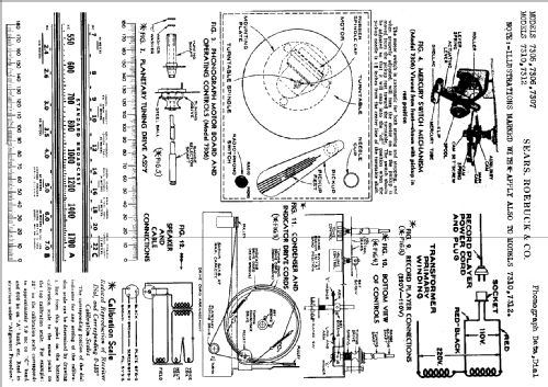 Silvertone 7305 Ch= 126.217; Sears, Roebuck & Co. (ID = 687745) Radio