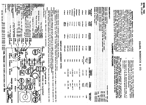 Silvertone 7330 Ch= 126.227; Sears, Roebuck & Co. (ID = 695595) Radio