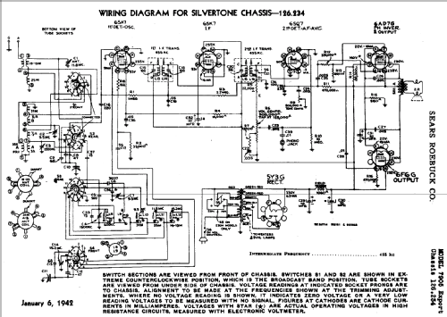 Silvertone 7905 Ch= 126.234; Sears, Roebuck & Co. (ID = 695872) Radio