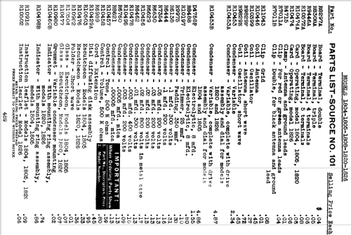 Silvertone 1820 7-Tube Console Order= 57F 1820; Sears, Roebuck & Co. (ID = 1284141) Radio