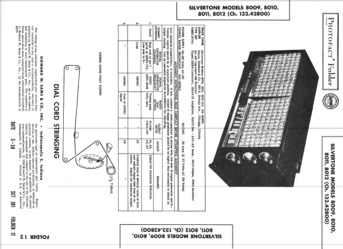 Silvertone 8009 Ch= 132.42800; Sears, Roebuck & Co. (ID = 2554742) Radio