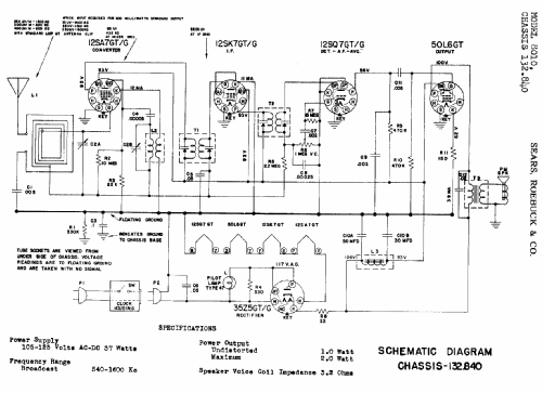 Silvertone 8011 Ch= 132.840; Sears, Roebuck & Co. (ID = 668308) Radio