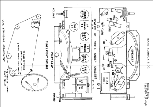 Silvertone 8011 Ch= 132.840; Sears, Roebuck & Co. (ID = 668310) Radio