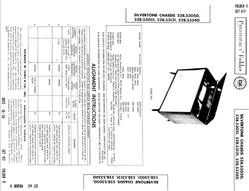 Silvertone 8045 Ch= 528.53050; Sears, Roebuck & Co. (ID = 774202) Radio