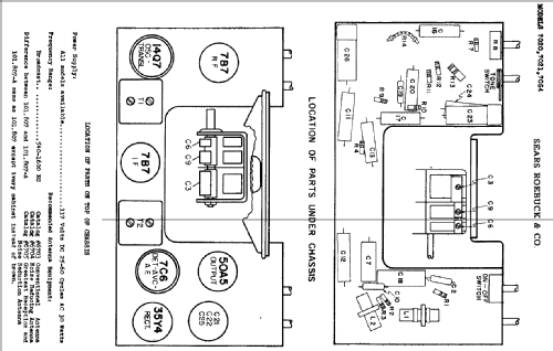 Silvertone 8052 ; Sears, Roebuck & Co. (ID = 668775) Radio