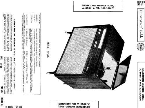 Silvertone 8055 Ch= 528.53010; Sears, Roebuck & Co. (ID = 733738) Radio