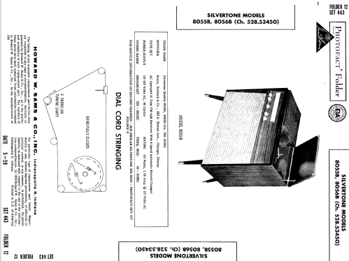 Silvertone 8055B Ch= 528.53450; Sears, Roebuck & Co. (ID = 697423) Radio