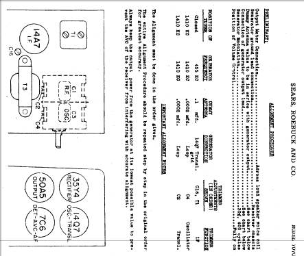 Silvertone 8070 Ch= 101.817-1A; Sears, Roebuck & Co. (ID = 668343) Radio