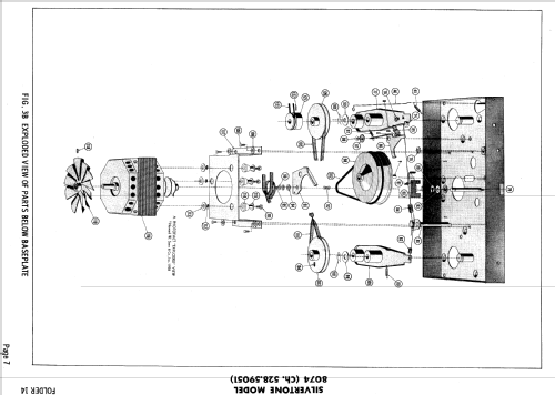 Silvertone 8074 Ch= 528.59051 Order=57D 08074K; Sears, Roebuck & Co. (ID = 751652) R-Player