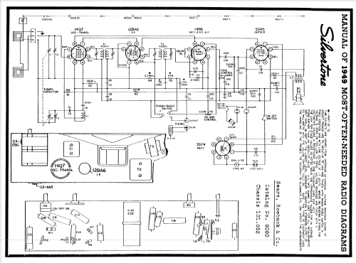 Silvertone 8080 Ch= 101.852; Sears, Roebuck & Co. (ID = 101603) Radio