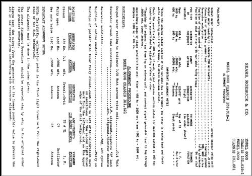 Silvertone 8090 Ch= 101.821; Sears, Roebuck & Co. (ID = 362562) Radio