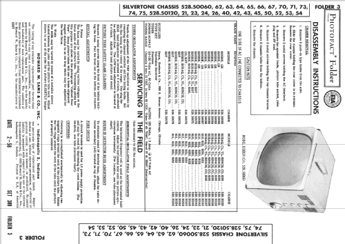 Silvertone 8102AQ Ch= 528.50121; Sears, Roebuck & Co. (ID = 2540488) Television