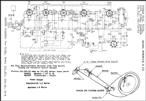 Silvertone 8105 Ch= 101.833-1A; Sears, Roebuck & Co. (ID = 306633) Radio