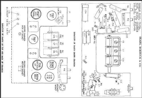 Silvertone 8105 Ch= 101.833-1A; Sears, Roebuck & Co. (ID = 306636) Radio