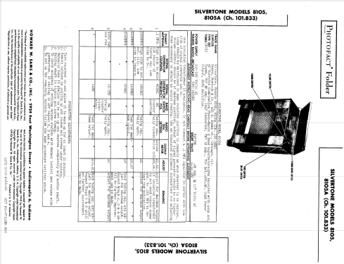 Silvertone 8105A Ch= 101.833; Sears, Roebuck & Co. (ID = 957581) Radio