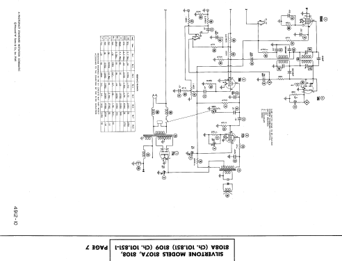 Silvertone 8108A Ch= 101.851; Sears, Roebuck & Co. (ID = 458930) Radio