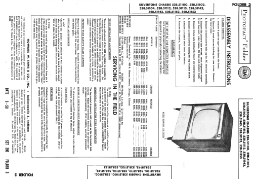 Silvertone 8114 Ch= 528.51100; Sears, Roebuck & Co. (ID = 2547673) Television