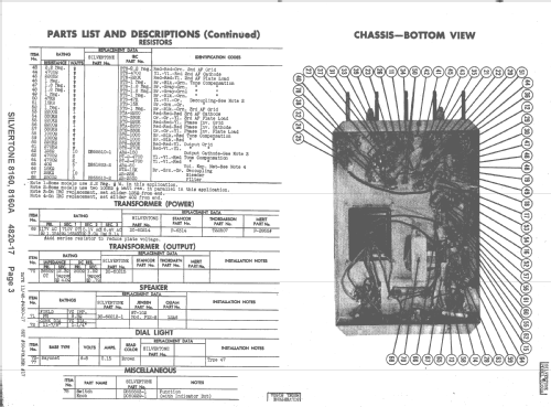 Silvertone 8160A Ch= 109.636A; Sears, Roebuck & Co. (ID = 1429223) R-Player